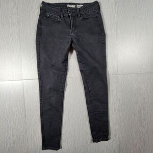 Signature Levi Strauss Low Rise Jegging Denim Jeans Black Womens Size 2